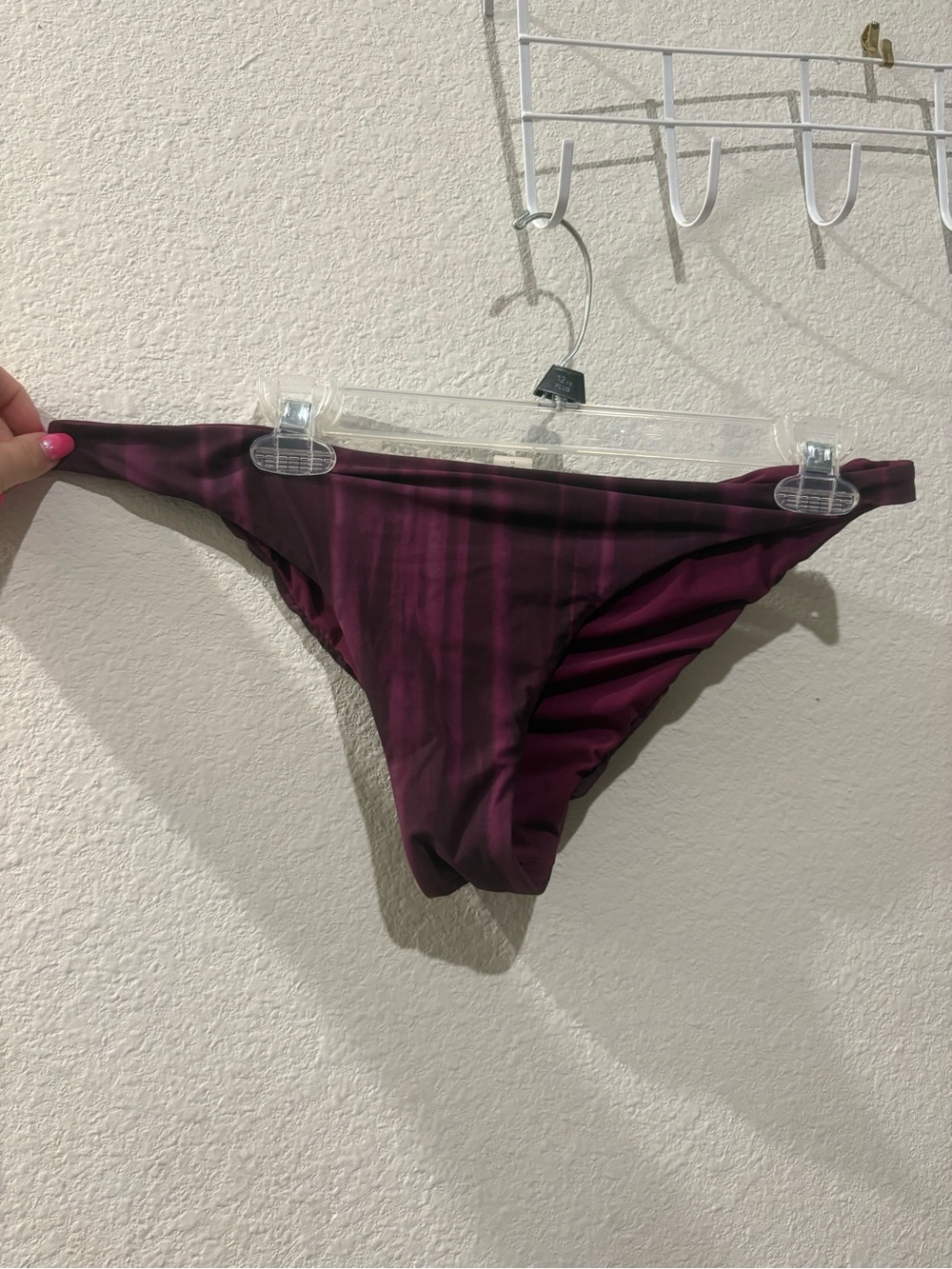 Women's Purple Tie-Dye Bikini Bottom